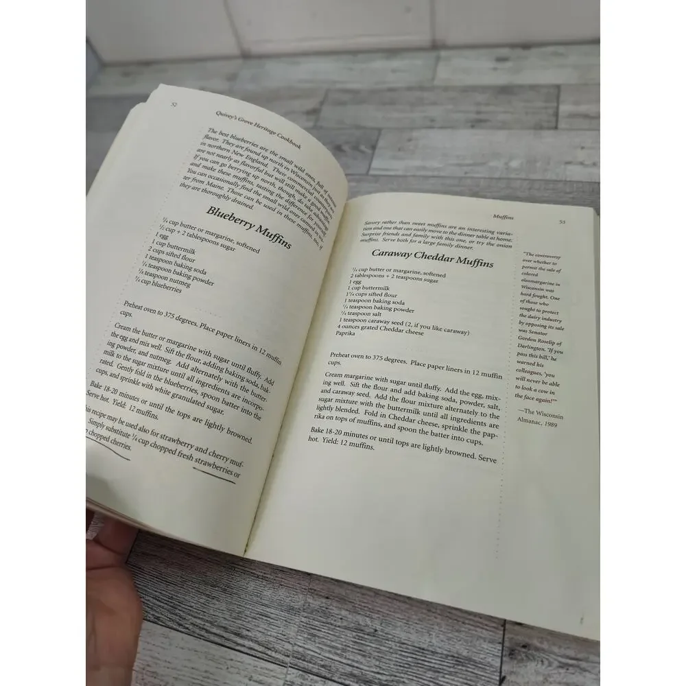 Quiveys Grove Heritage Cookbook Margaret Guthrie 1994 1st Edition 1st Print USED